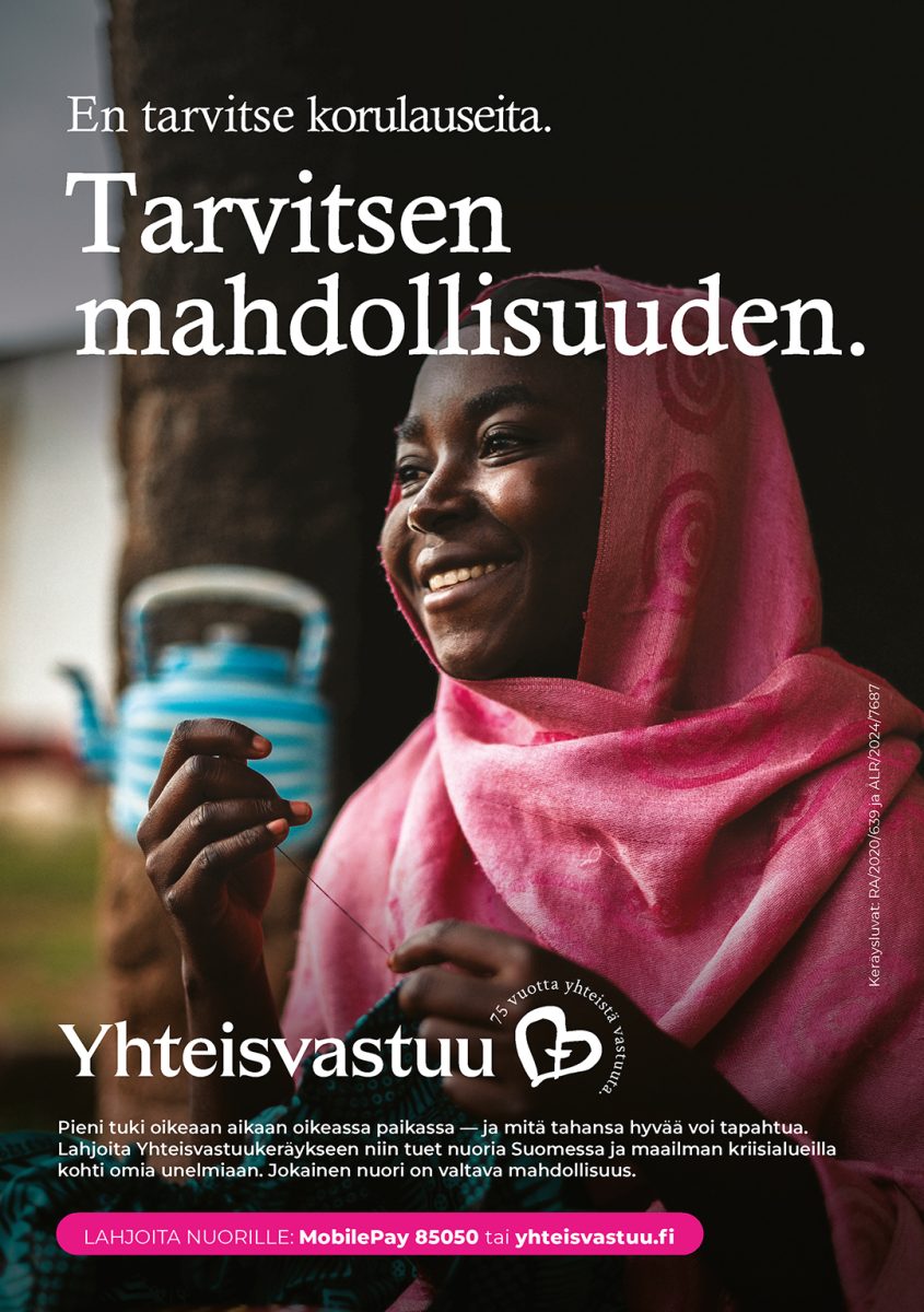 En tarvitse korulauseita, tarvitsen mahdollisuuden